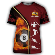 Personalized Name Billiard AK25 All Over Printed Unisex Shirt