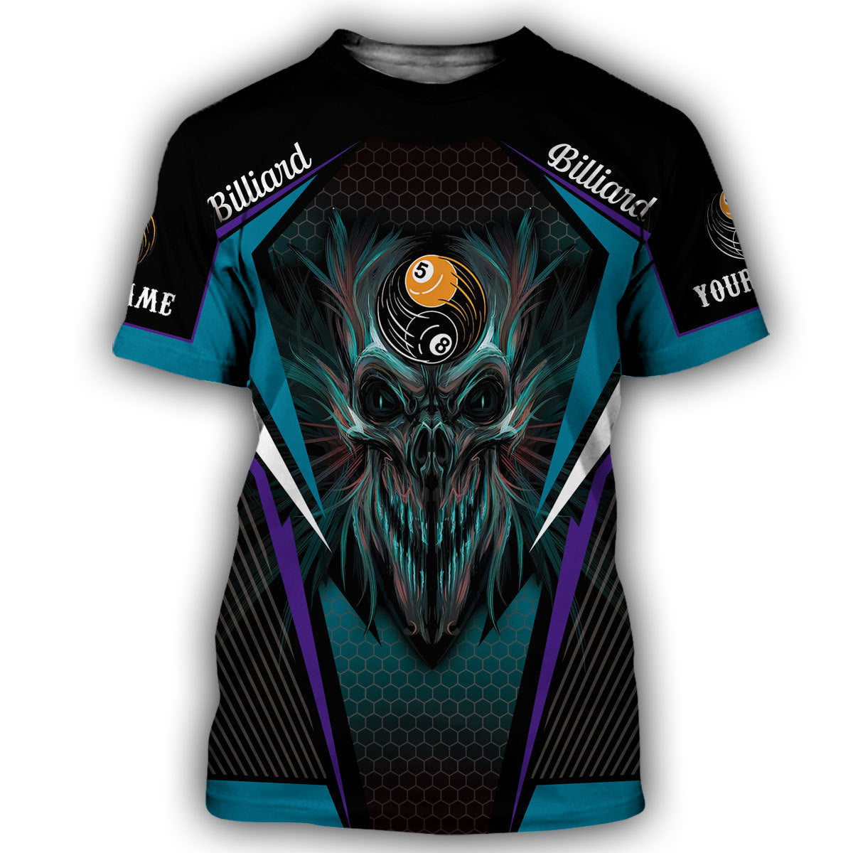 Personalized Name Billiard AK28 All Over Printed Unisex Shirt