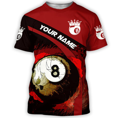 Personalized Name Billiard AK32 All Over Printed Unisex Shirt