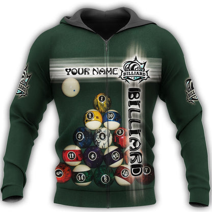 Personalized Name Billiard AK31 All Over Printed Unisex Shirt