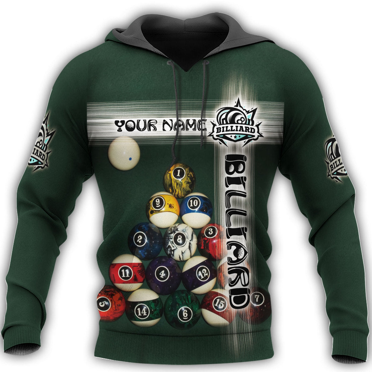 Personalized Name Billiard AK31 All Over Printed Unisex Shirt