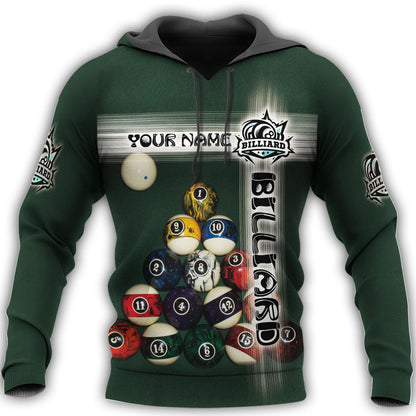 Personalized Name Billiard AK31 All Over Printed Unisex Shirt