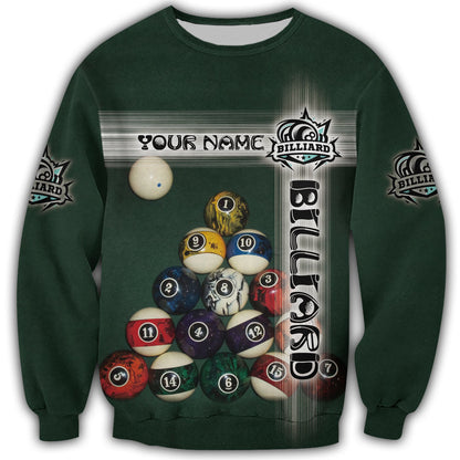 Personalized Name Billiard AK31 All Over Printed Unisex Shirt