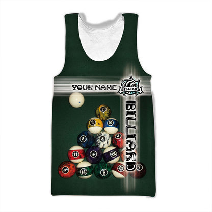 Personalized Name Billiard AK31 All Over Printed Unisex Shirt