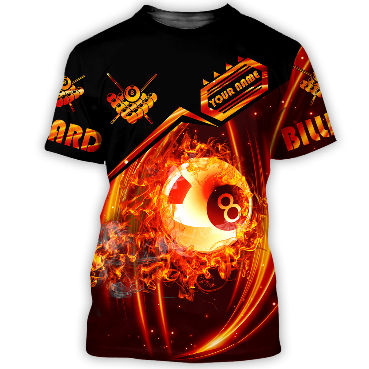 Personalized Name Billiard AK30 All Over Printed Unisex Shirt