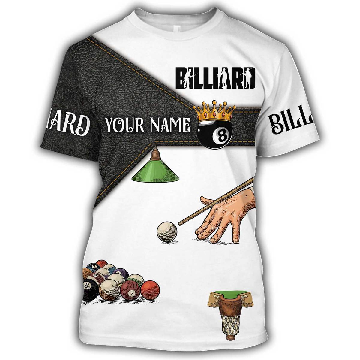 Personalized Name Billiard AK37 All Over Printed Unisex Shirt