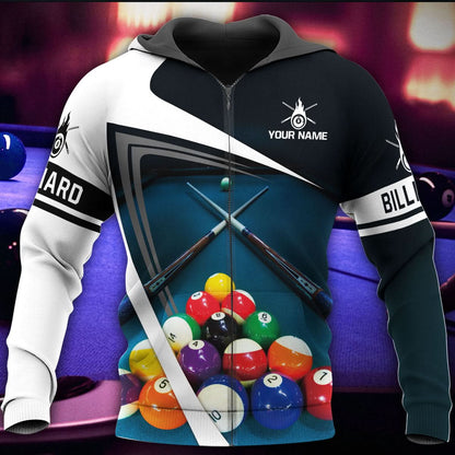 Personalized Name Billiard AK1 All Over Printed Unisex Shirt