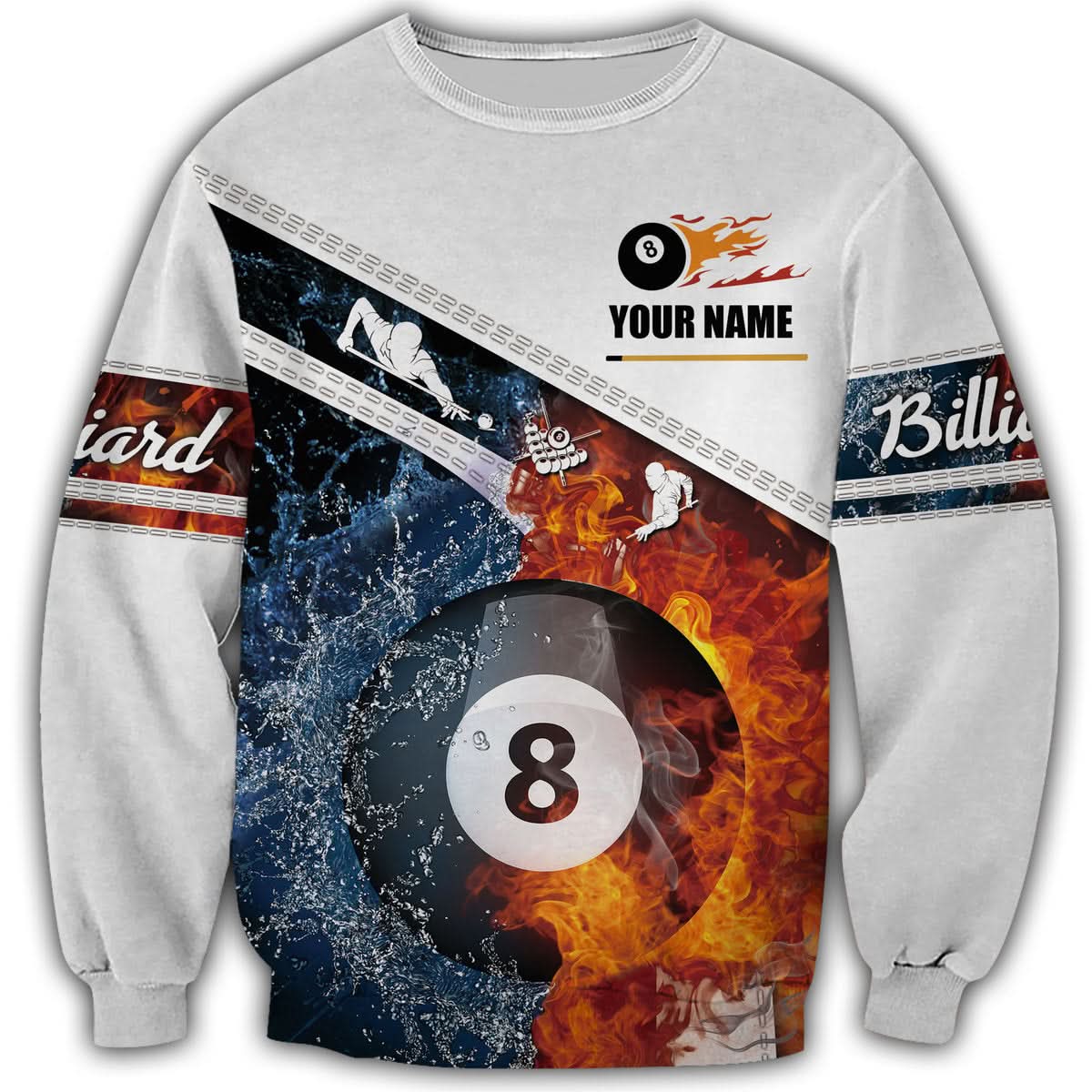 Personalized Name Billiard AK2 All Over Printed Unisex Shirt