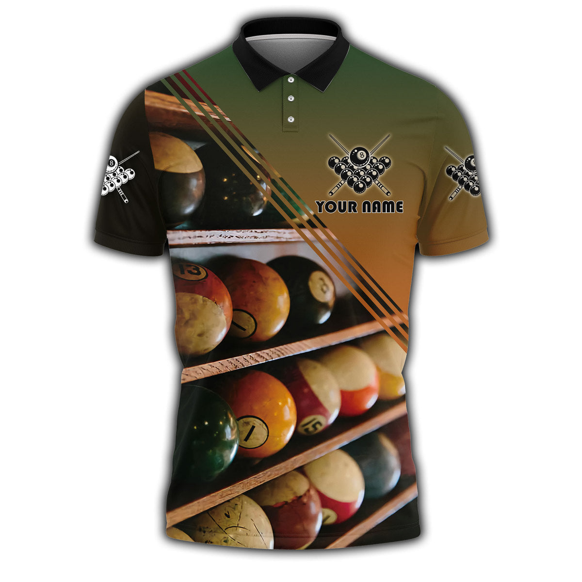 Personalized Name Billiard AK3 All Over Printed Unisex Shirt