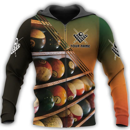 Personalized Name Billiard AK3 All Over Printed Unisex Shirt