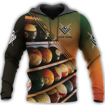 Personalized Name Billiard AK3 All Over Printed Unisex Shirt