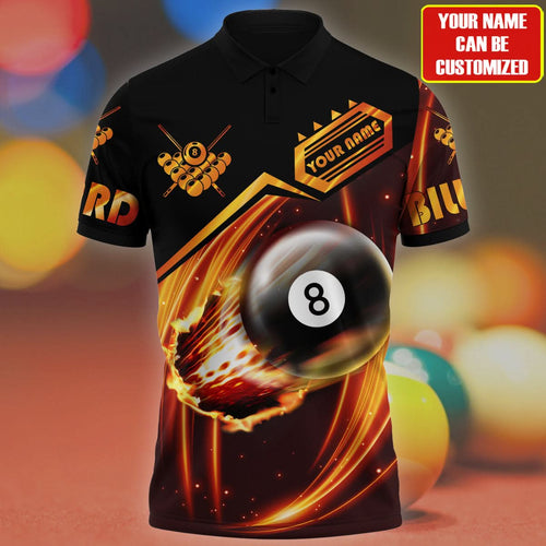 Personalized Name Billiard AK9 All Over Printed Unisex Shirt