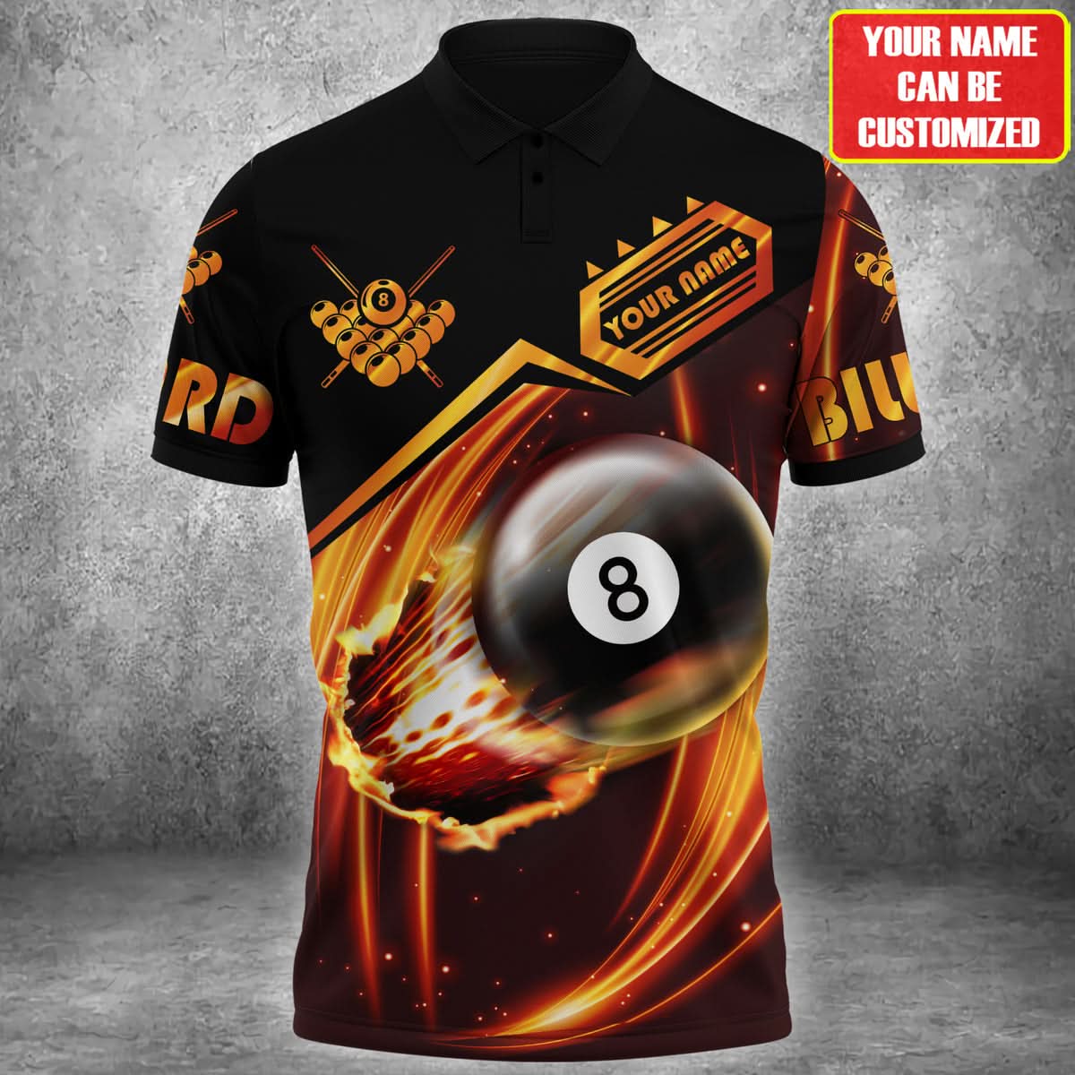 Personalized Name Billiard AK9 All Over Printed Unisex Shirt