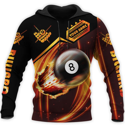 Personalized Name Billiard AK9 All Over Printed Unisex Shirt