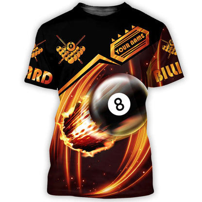 Personalized Name Billiard AK9 All Over Printed Unisex Shirt