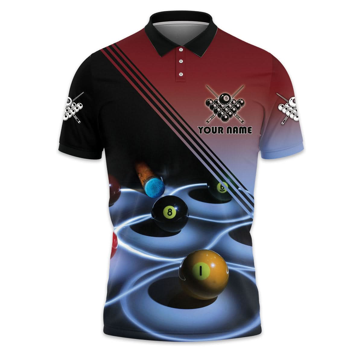 Personalized Name Billiard AK7 All Over Printed Unisex Shirt