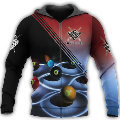 Personalized Name Billiard AK7 All Over Printed Unisex Shirt