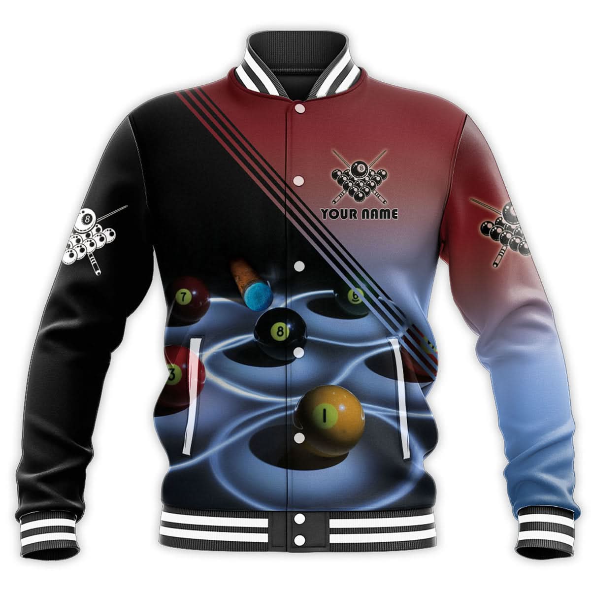 Personalized Name Billiard AK7 All Over Printed Unisex Shirt