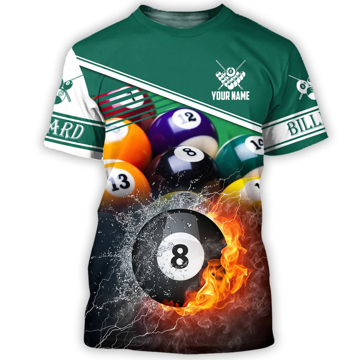 Personalized Name Billiard AK13 All Over Printed Unisex Shirt K260406