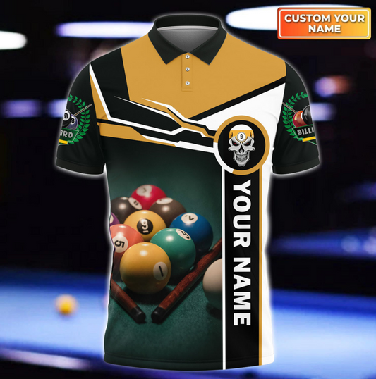 Personalized Name Billiard AK14 All Over Printed Unisex Shirt