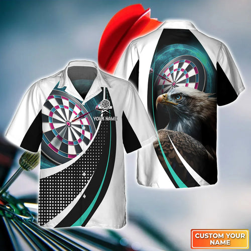 Dartboard Eagle Personalized Name 3D Hawaii Shirt For Darts Player SH260602