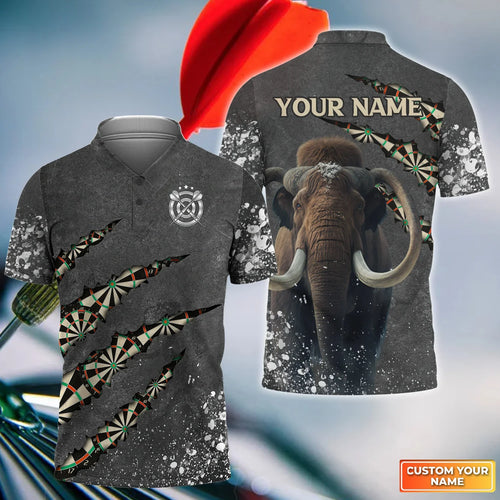 Darts Mamut Scratch Personalized Name 3D Shirt For Darts Player