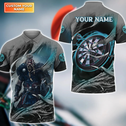 Dartboard Viking S9 Personalized Name 3D Shirt For Darts Player