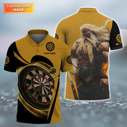 Dartboard Viking S7 Personalized Name 3D Shirt For Darts Player