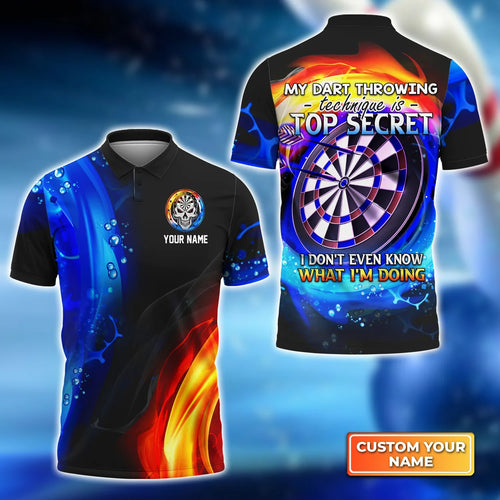 Darts Secret Technique Polo Shirt For Dart Team Player