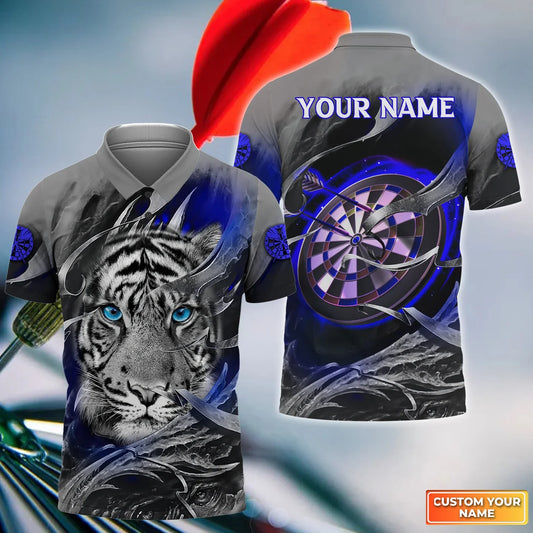 Dartboard Tiger Personalized Name 3D Shirt For Darts Player SH200607