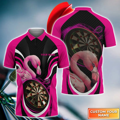 Personalized Name Flamingo Darts All Over Printed Unisex Shirt S130515