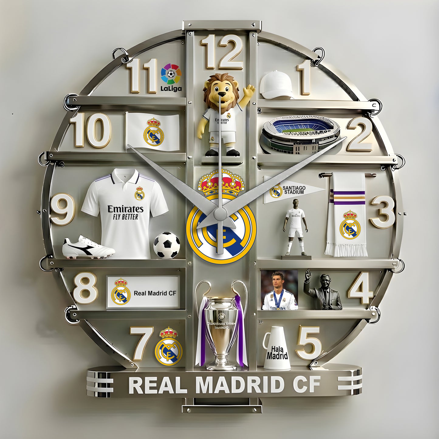 Real Home Decorative 3D Visual Effect Acrylic Wall Clock