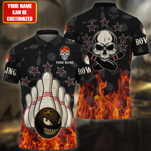 Personalized Name 3D Bowling Shirt
