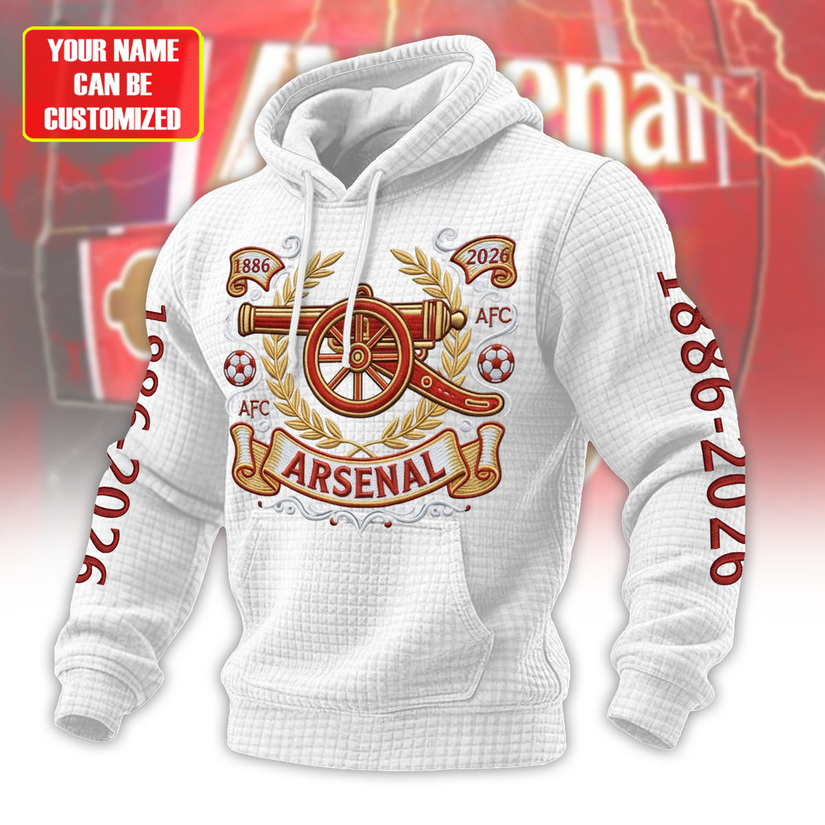 Personalized Ars 140th Fabric Hooded Sweatshirt