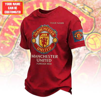 Personalized M.U Forever Red T-Shirt , Zipper Polo, Hoodie , Short , Polo , hawaii