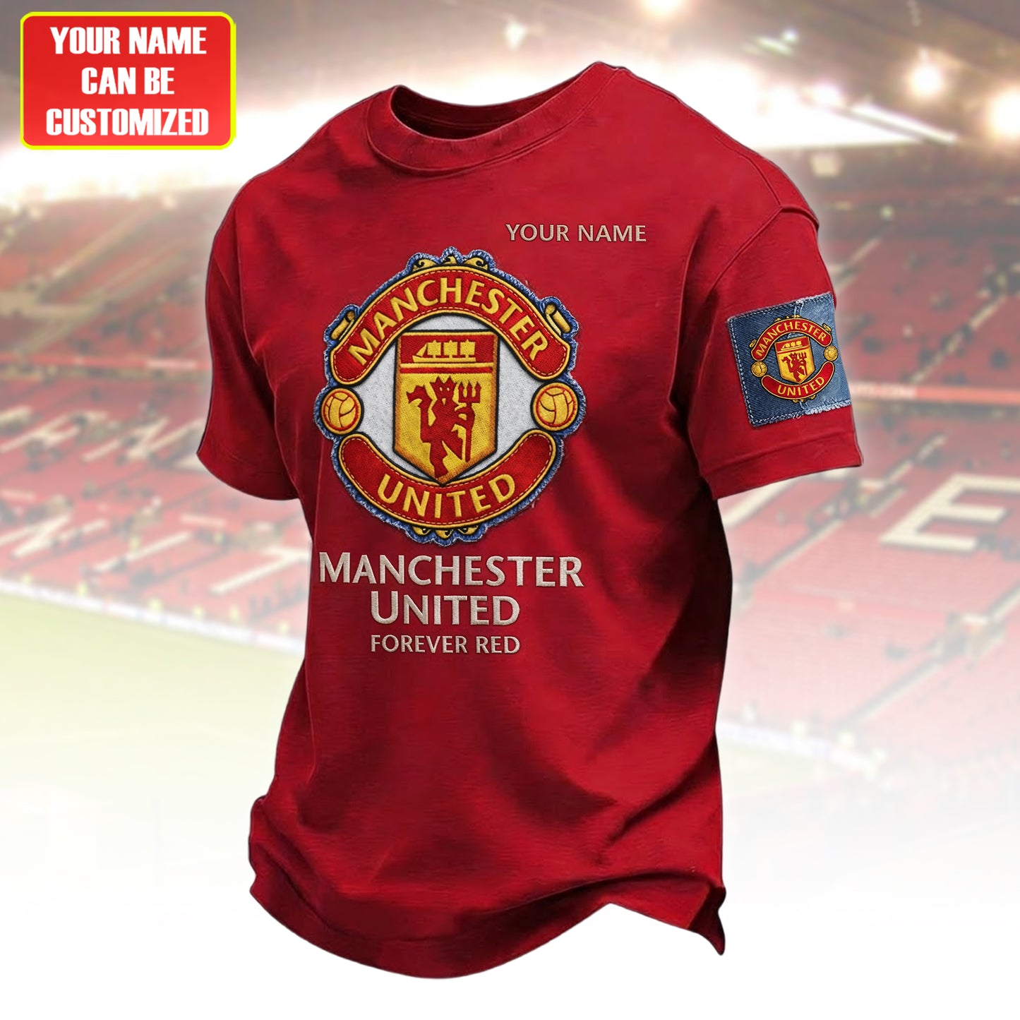 Personalized M.U Forever Red T-Shirt , Zipper Polo, Hoodie , Short , Polo , hawaii