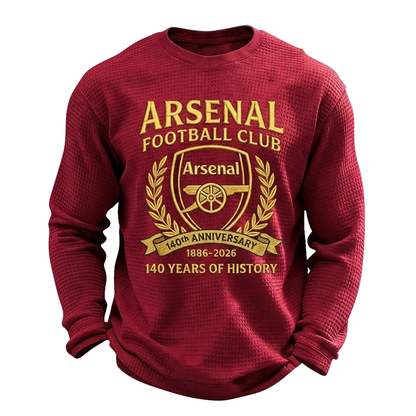 Arsenal 140 Years of history Quilted Textur Unisex Sweater