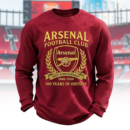 Arsenal 140 Years of history Quilted Textur Unisex Sweater