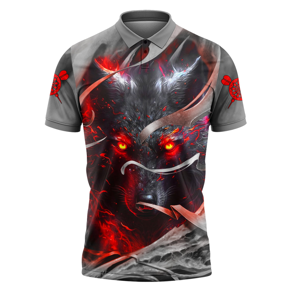 Personalized Name Wolf Darts All Over Printed Unisex Shirt P020806