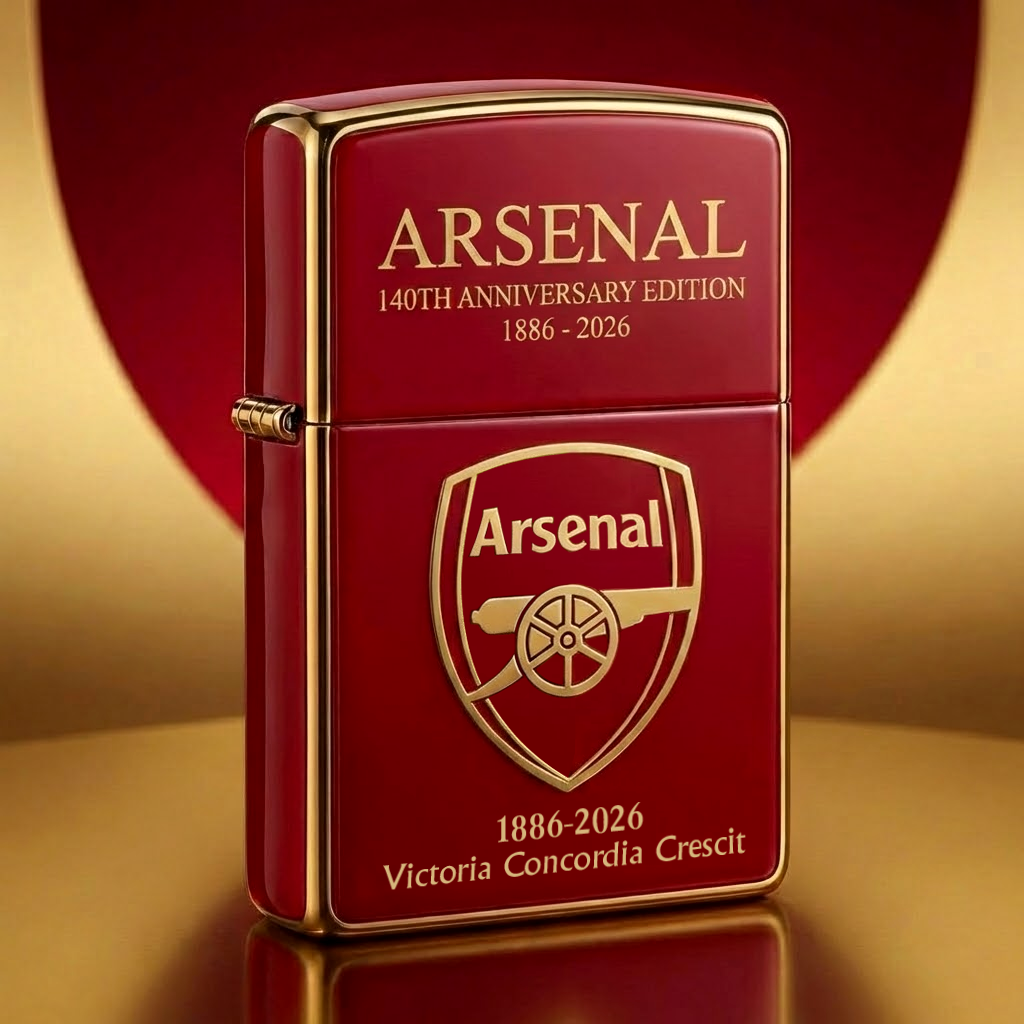 Arsenal 140th Anniversary Zippo Lighter ( 1886 - 2026 )