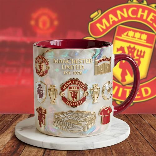 M.U FC Blink Accent Mug , Cream Mug Gifts , Holiday Gifts