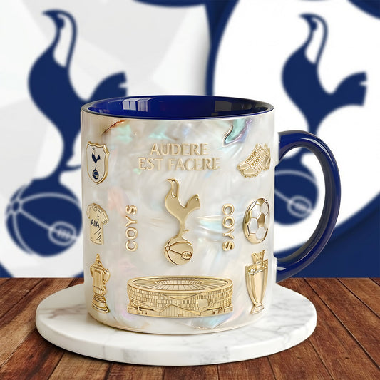 Tottenham Hotspur Blink Accent Mug , Cream Mug Gifts , Holiday Gifts