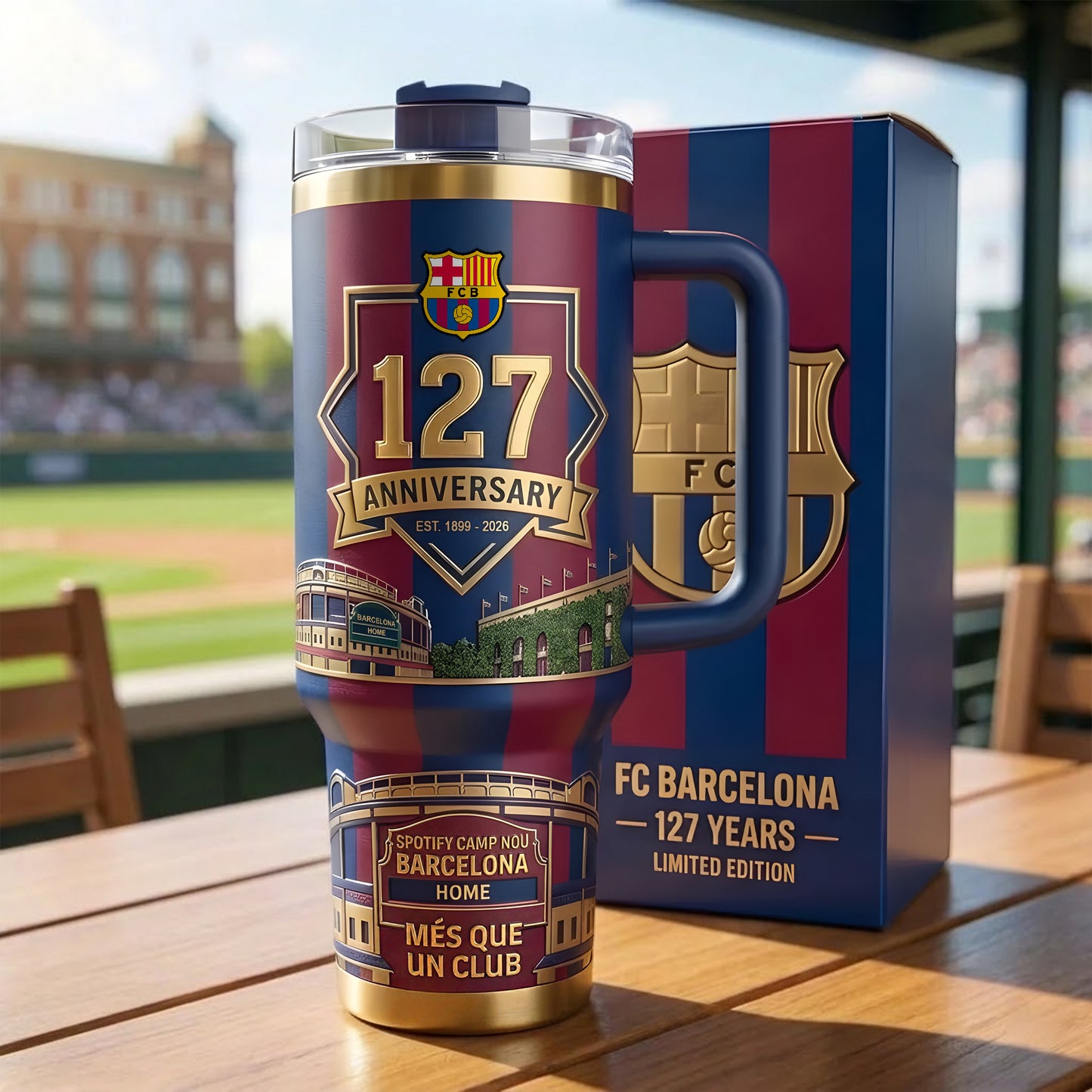 Barca FC 127th Anniversary Home Insulated Tumbler 30oz 40oz