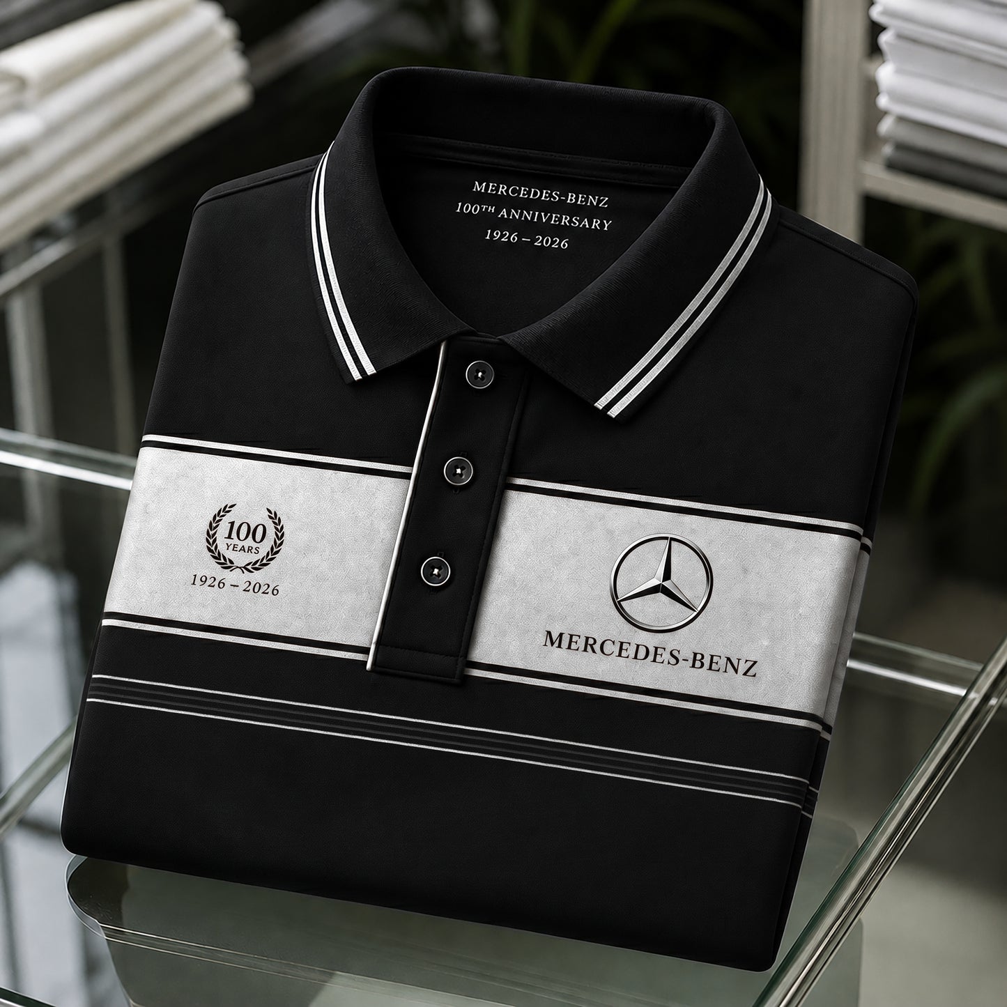 Personalized Merc 100th Edition Collection Shirt (1926-2026)