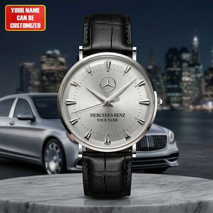 Personalized Merc The Pilot Leather Watch