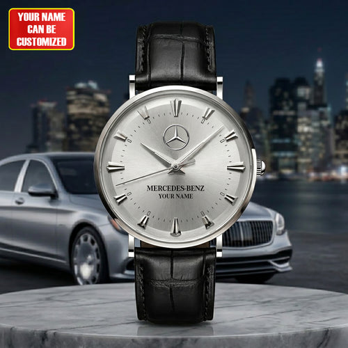 Personalized Merc The Pilot Leather Watch