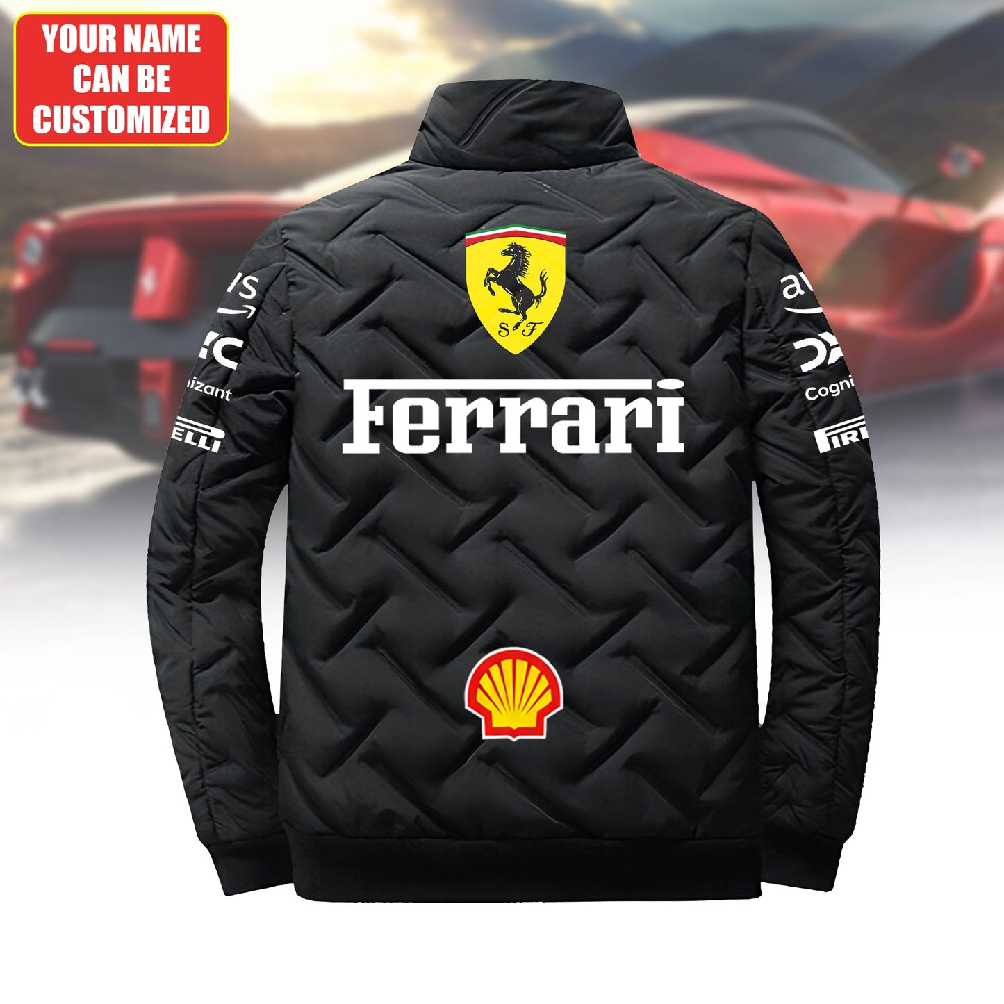 Personalized FR Racing Puffer Jacket