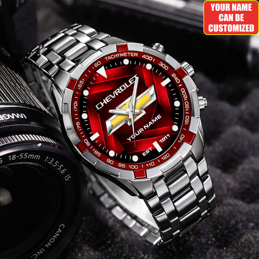 Personalized Chev EST 1911 Alloy Quartz Watch
