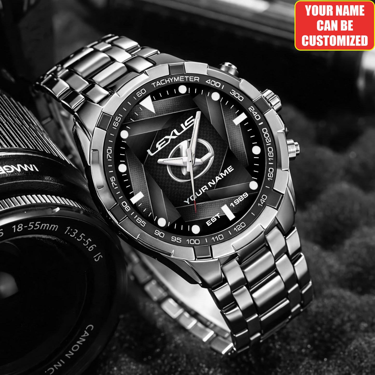 Personalized LX EST 1989 Alloy Quartz Watch