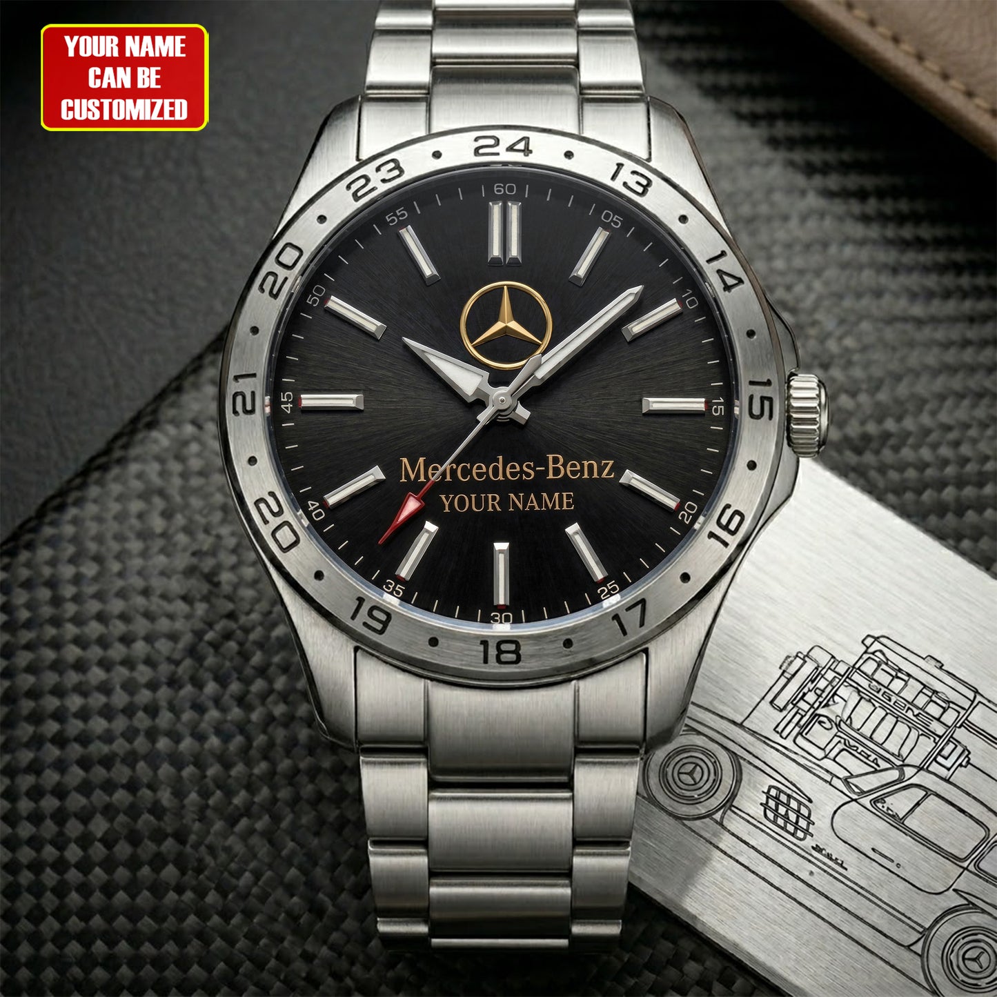 Personalized Merc Perfomance Alloy Quartz Watch V3